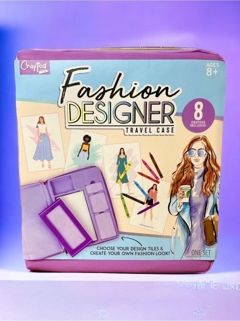 Crafted by U Fashion Designer Sketch Travel Set for Girls